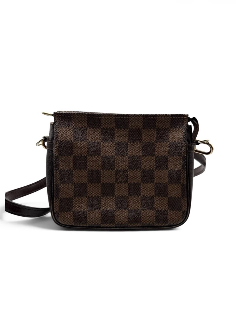 Louis Vuitton Damier Ebene Trousse Shoulder Bag Make Up Pouch